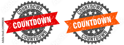 countdown band sign. countdown grunge stamp set