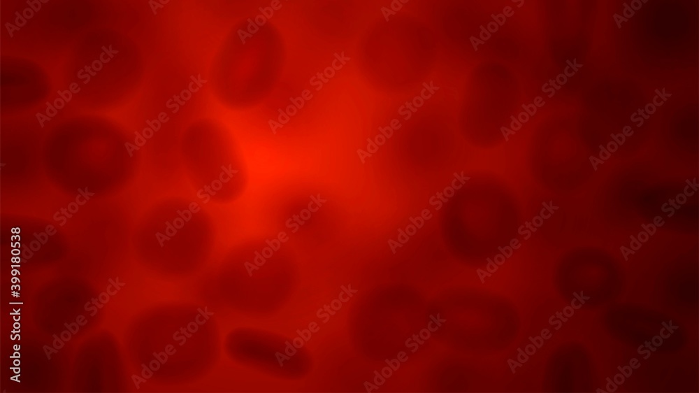 Blurred human blood cells, movement of erythrocytes in blood vessels Blurred human blood cells, movement of erythrocytes in blood vessels