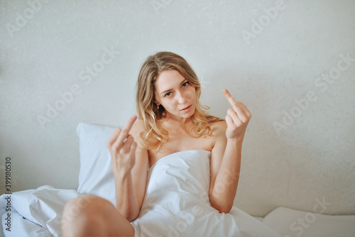 woman in bed