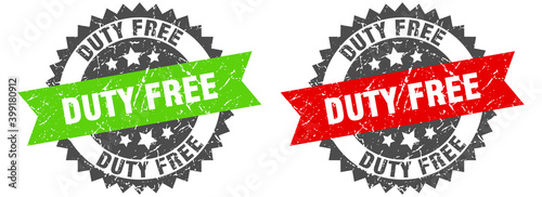 duty free band sign. duty free grunge stamp set