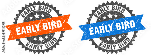 early bird band sign. early bird grunge stamp set