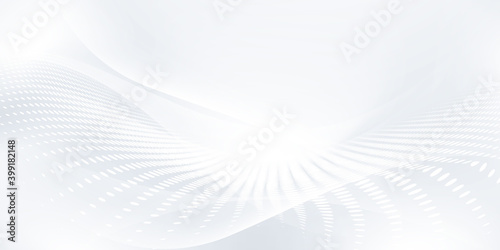 Abstract grey background poster with dynamic waves. technology network Vector illustration..
