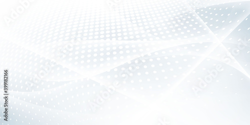 Wallpaper Mural Abstract grey background poster with dynamic waves. technology network Vector illustration... Torontodigital.ca