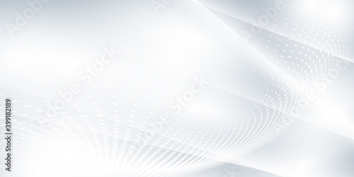 Abstract grey background poster with dynamic waves. technology network Vector illustration..