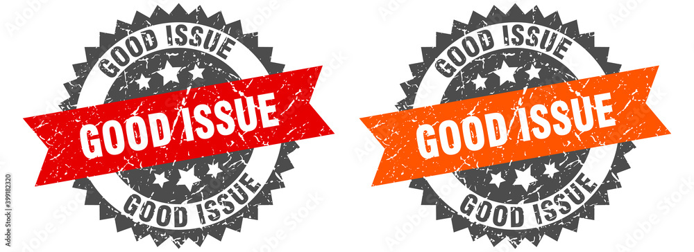Obraz premium good issue band sign. good issue grunge stamp set
