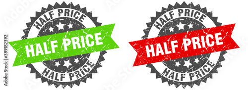 half price band sign. half price grunge stamp set