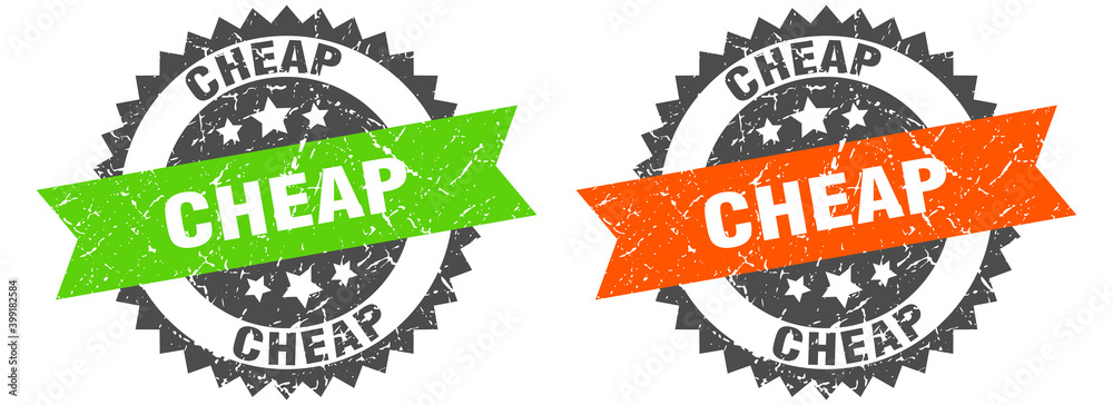 Obraz premium cheap band sign. cheap grunge stamp set