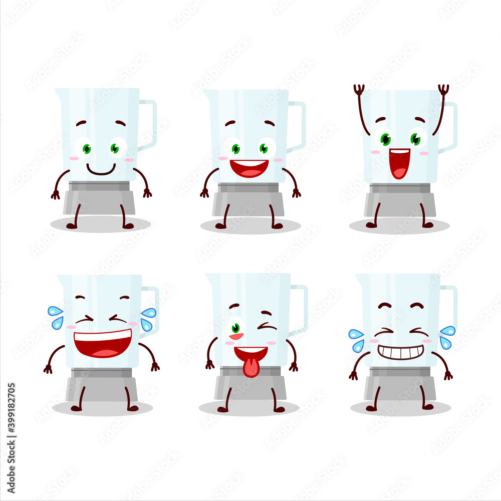 Cartoon character of blender with smile expression Cartoon character of blender with smile expression