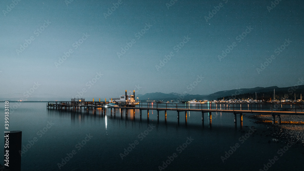 pier at night