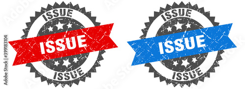 issue band sign. issue grunge stamp set