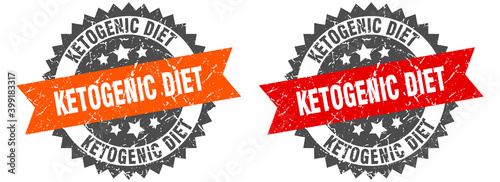 ketogenic diet band sign. ketogenic diet grunge stamp set
