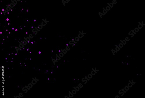Dark pink vector cover in polygonal style with circles.