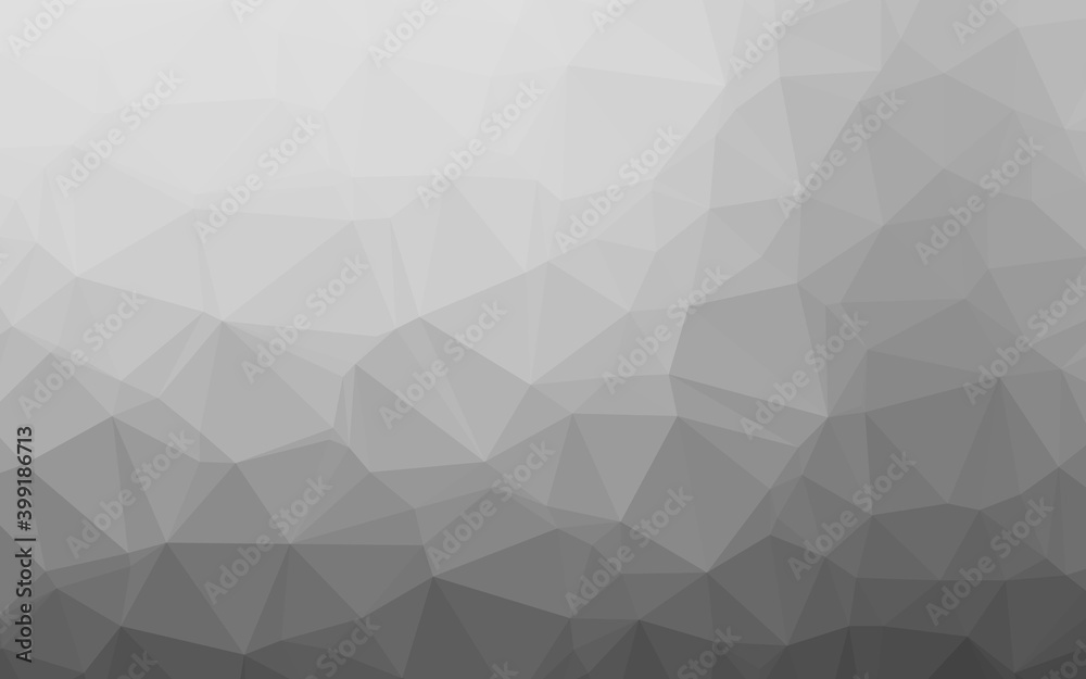 Fototapeta premium Light Silver, Gray vector triangle mosaic texture.