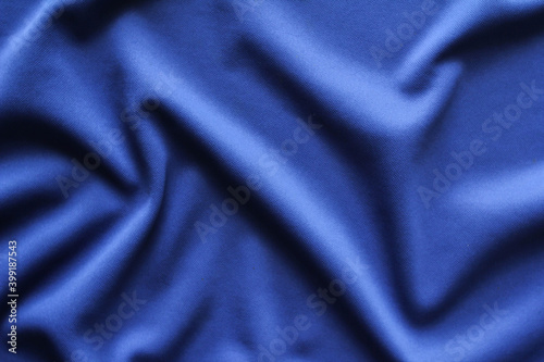 Beautiful blue background with cloth.