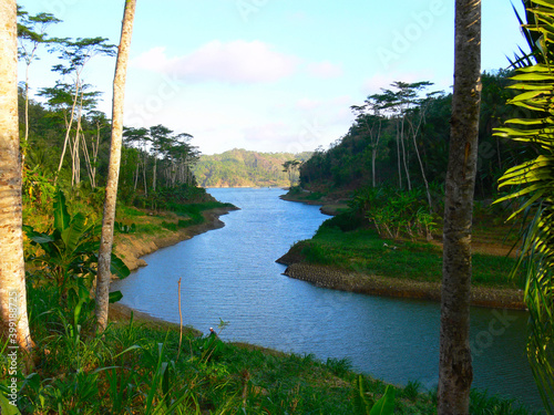 Waduk Sermo River in Kulonprogo photo