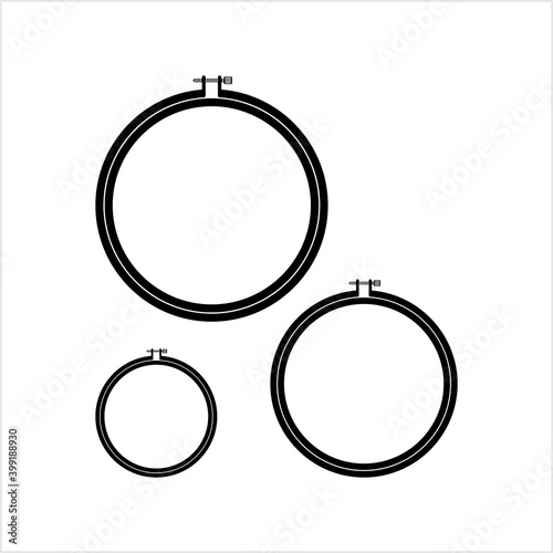 Cross Stitch Hoop Icon, Frame Hoop For Needle Work, Embroidery Hoop