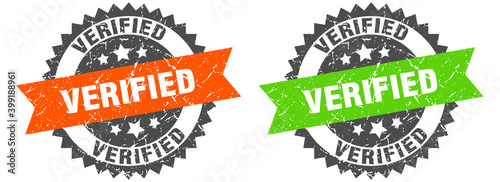 verified band sign. verified grunge stamp set