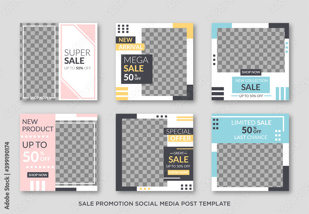 Sale promotion social media banner post collection template Sale promotion social media banner post collection template