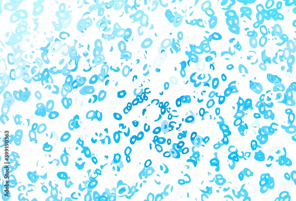 Light Blue, Yellow vector pattern with spheres.