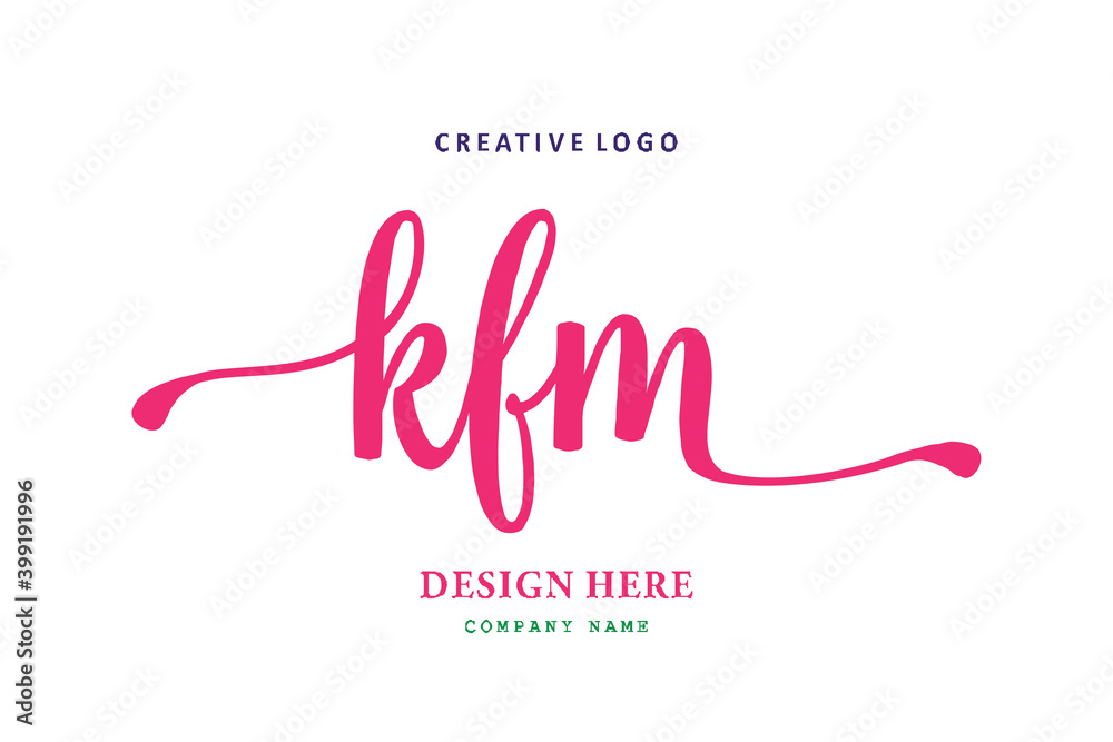 KFM lettering logo is simple, easy to understand and authoritative KFM lettering logo is simple, easy to understand and authoritative