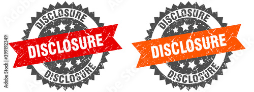 disclosure band sign. disclosure grunge stamp set