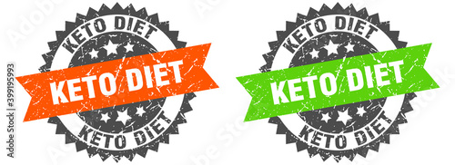 keto diet band sign. keto diet grunge stamp set
