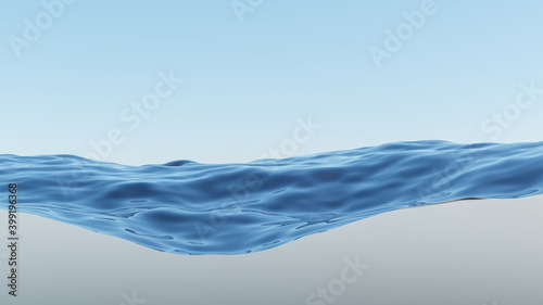 Принти на полотні Water wave surface on gray background