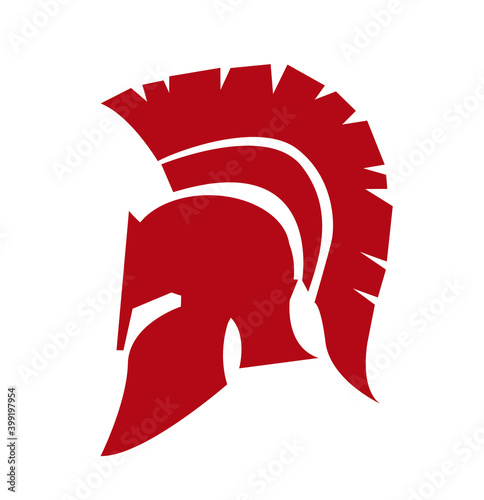 Greek, ancient helmet icon 