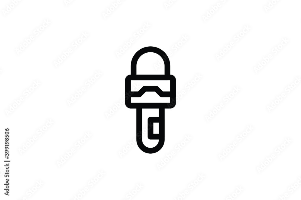 Television Outline Icon - Microphone Television Outline Icon - Microphone