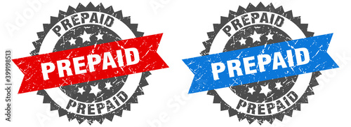 prepaid band sign. prepaid grunge stamp set