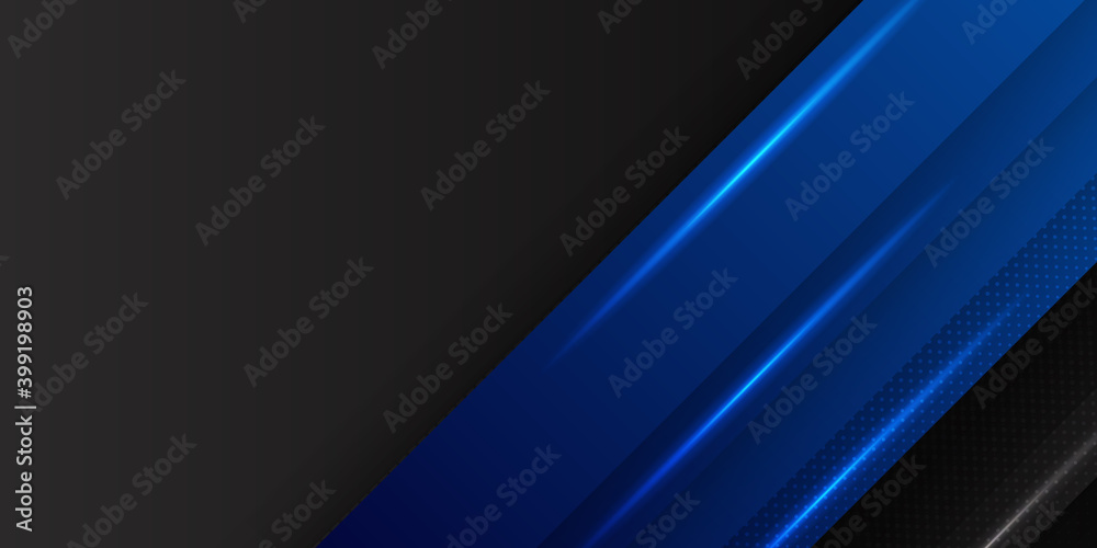 Bright navy blue dynamic abstract vector background with black diagonal light lines. Trendy classic color of 2021. 3d cover of business presentation banner for sale event night party. Blue black Bright navy blue dynamic abstract vector background with black diagonal light lines. Trendy classic color of 2021. 3d cover of business presentation banner for sale event night party. Blue black