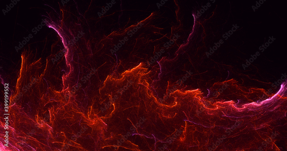3D rendering abstract multicolor fractal light background 3D rendering abstract multicolor fractal light background