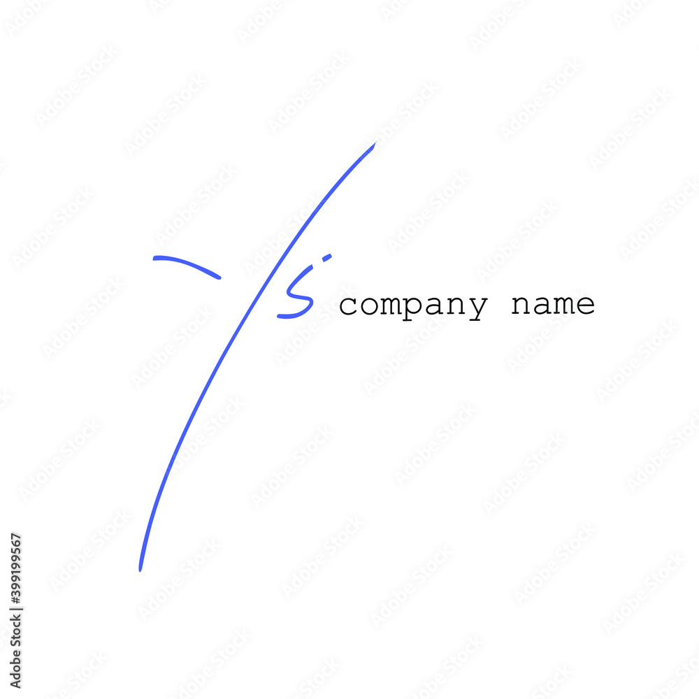Initial YS beauty monogram and elegant logo design Initial YS beauty monogram and elegant logo design