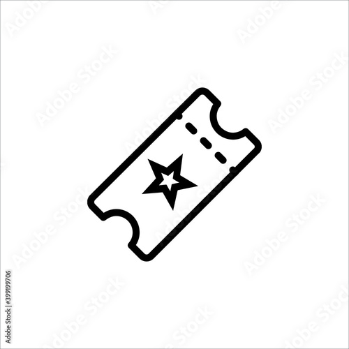 tiket vector icon 