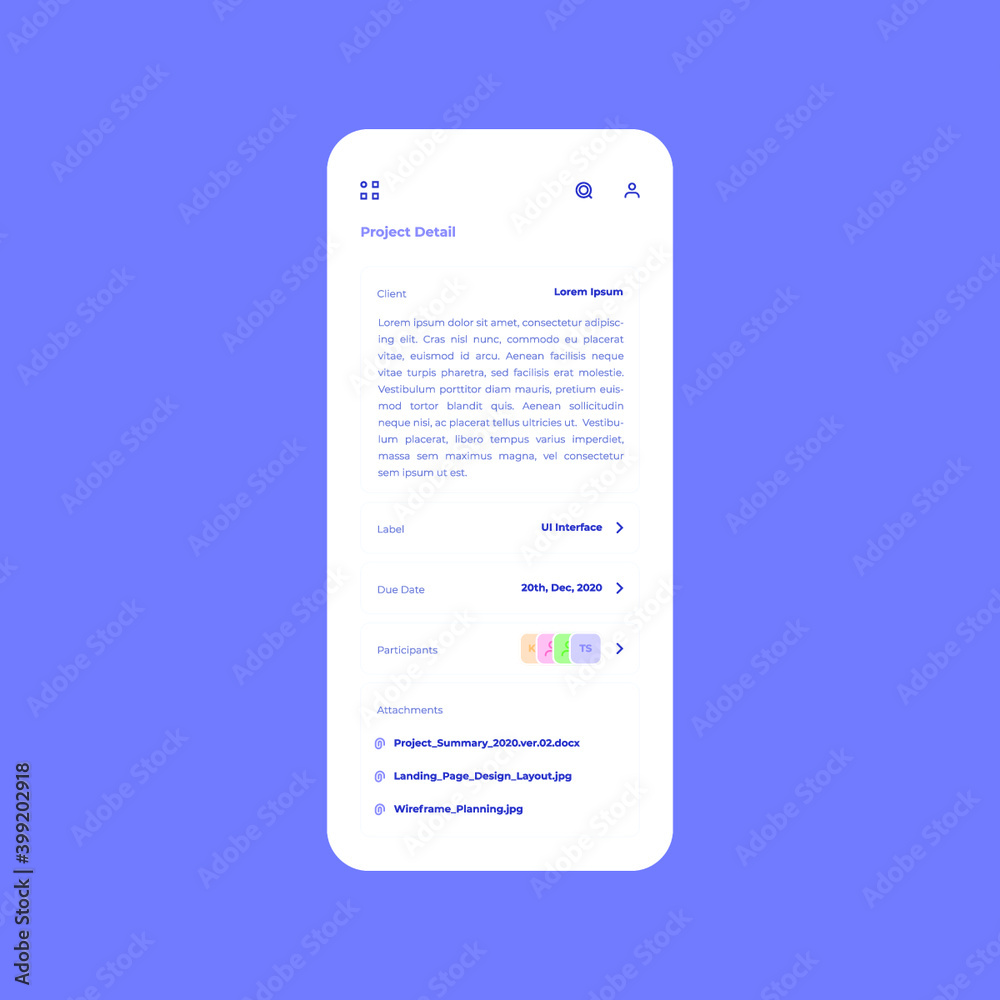 Mobile task and meeting schedule manage design template Mobile task and meeting schedule manage design template