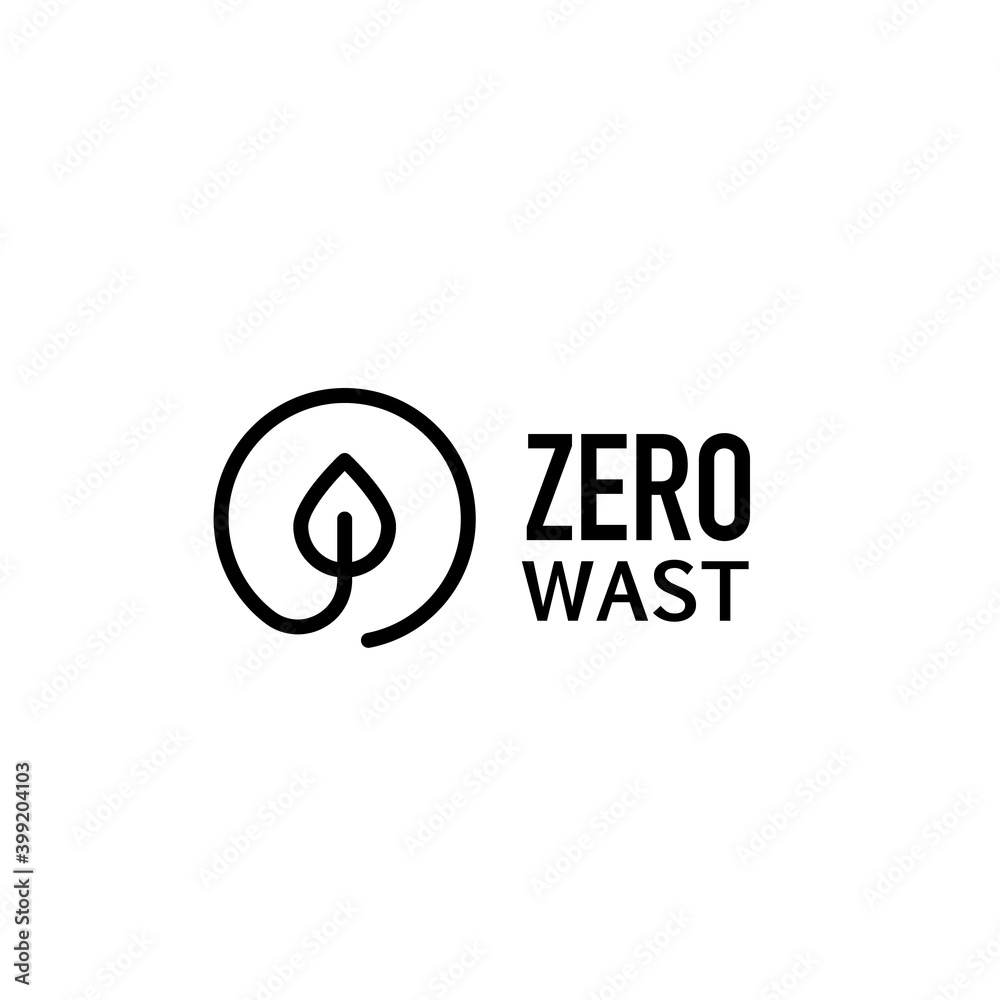 Vector Zero Waste logo template