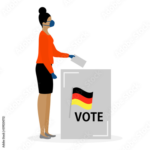 Vote Vector People Election Campaign Germany