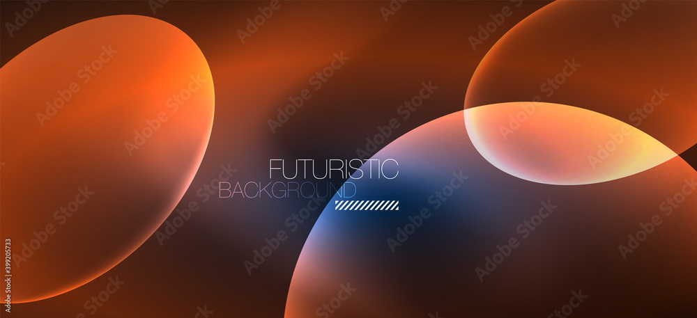 Neon ellipses abstract backgrounds. Shiny bright round shapes glowing in the dark. Vector futuristic illustrations for covers, banners, flyers and posters and other Neon ellipses abstract backgrounds. Shiny bright round shapes glowing in the dark. Vector futuristic illustrations for covers, banners, flyers and posters and other