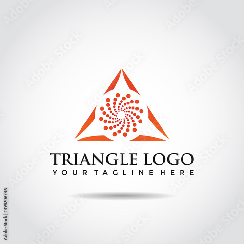 Triangle logo template. Vector Illustrator Eps.10
