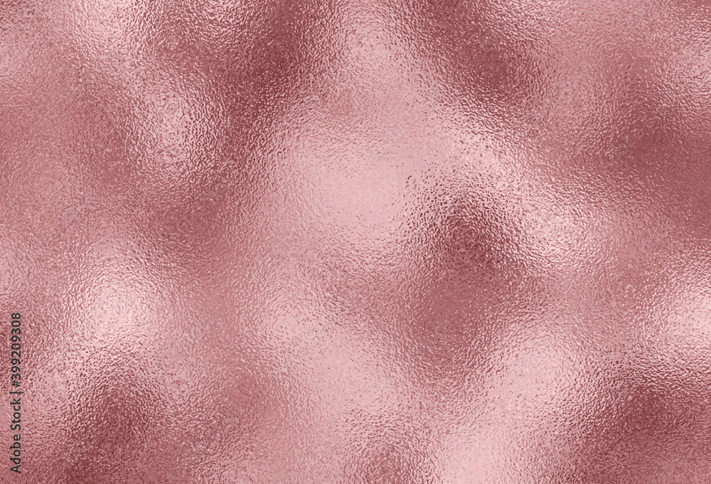 Luxury pink wallpaper. Metallic effect foil. Elegant abstract background. Pink foil texture. Realistic vector texture.