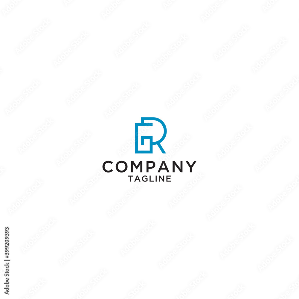 Letter GR Logo icon design template vector Letter GR Logo icon design template vector