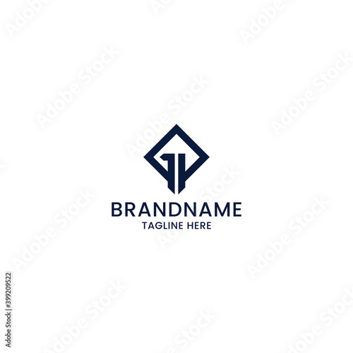 Letter GP logo icon design template vector