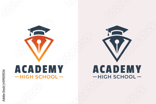 Reach the best academy for school logo / university / college / graduate logo design