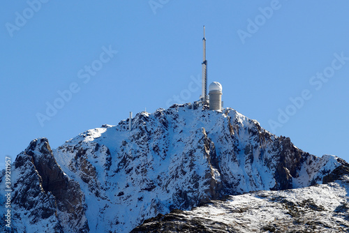 Le Pic du Midi de Bigorre, Hautes-Pyrénées et son antenne