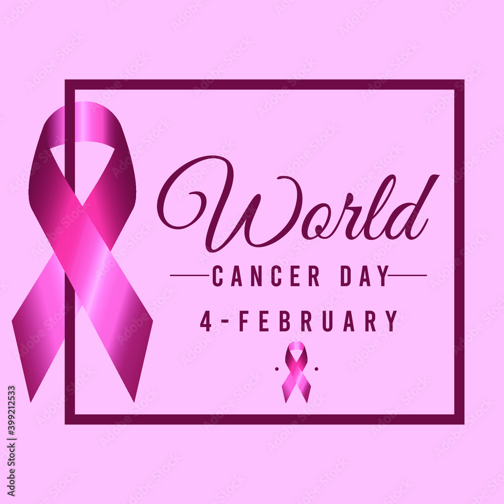 Attractive world cancer day background vector