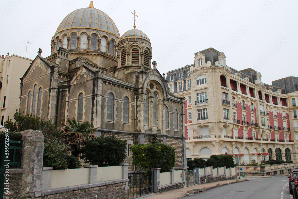 russian orthodox church in biarritz in france
