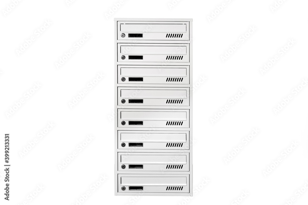 Mail boxes filled of leaflets and letters. Shallow
Mailboxes and Lock in Rows at Entrance Mail boxes filled of leaflets and letters. Shallow
Mailboxes and Lock in Rows at Entrance