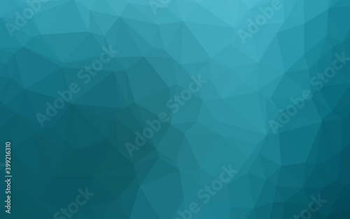 Light BLUE vector triangle mosaic template.