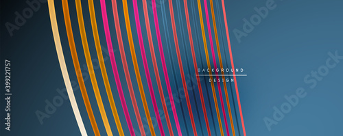 Abstract colorful lines vector background. Internet, big data and technology connections concept, abstract template