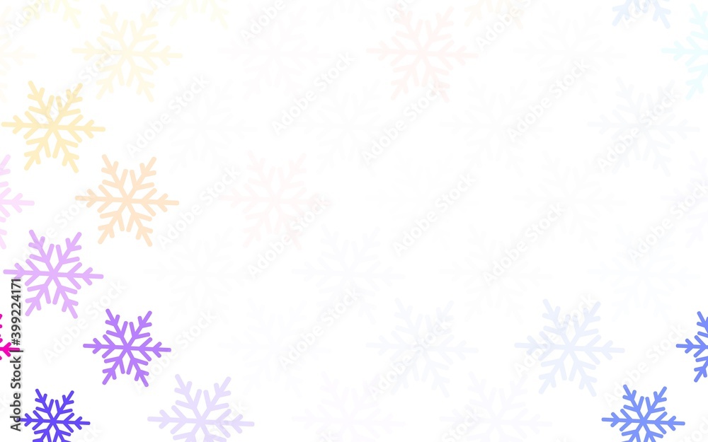 Light Blue, Yellow vector backdrop in holiday style.